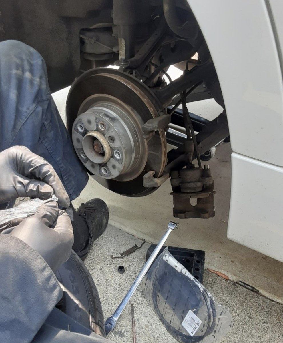 Wheels off work on an Erie area driveway